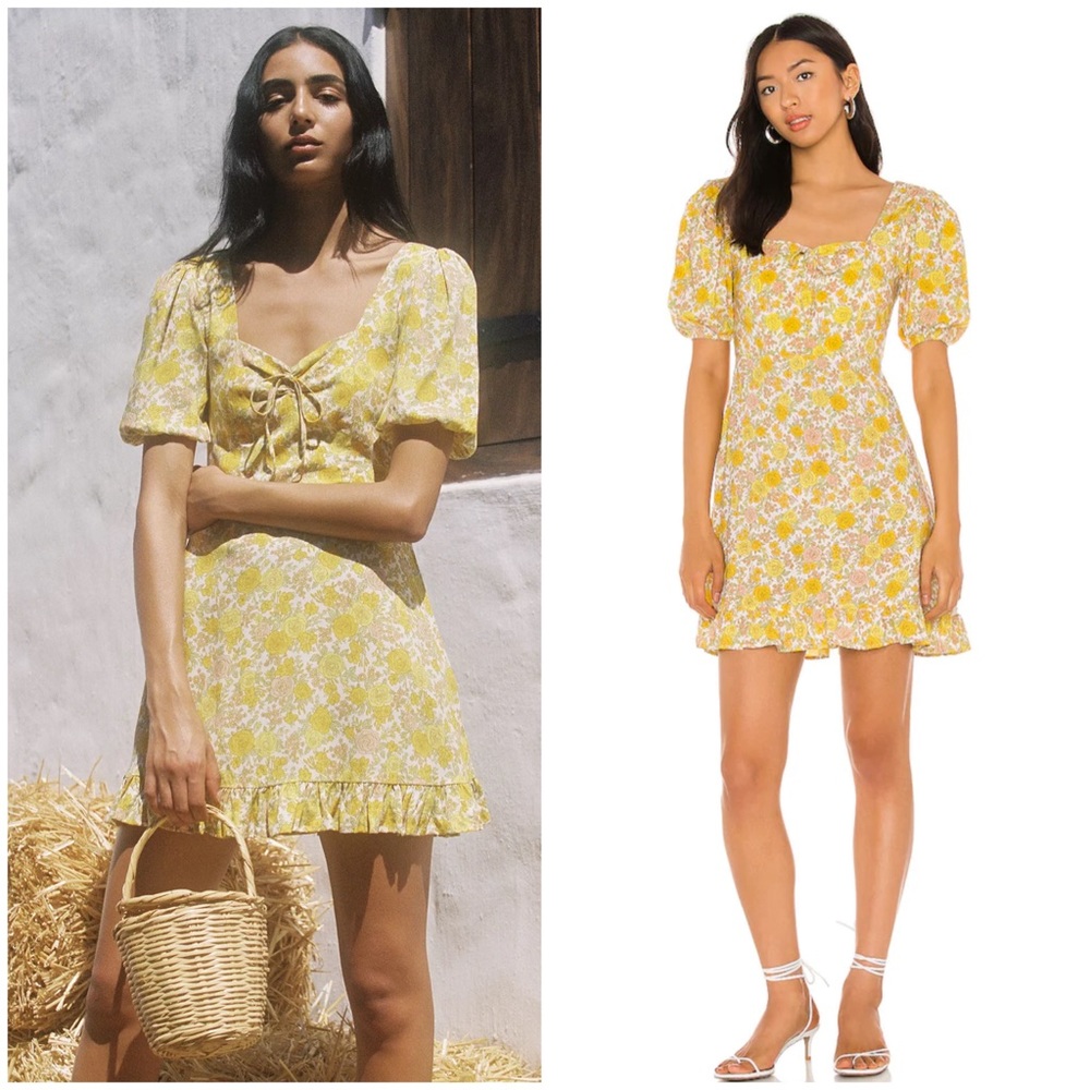 Faithfull The Brand Agathe Garden Floral Dress NWT